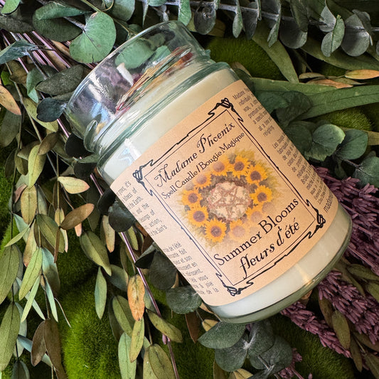 Bougie de sort de bénédiction d’amour d’été
