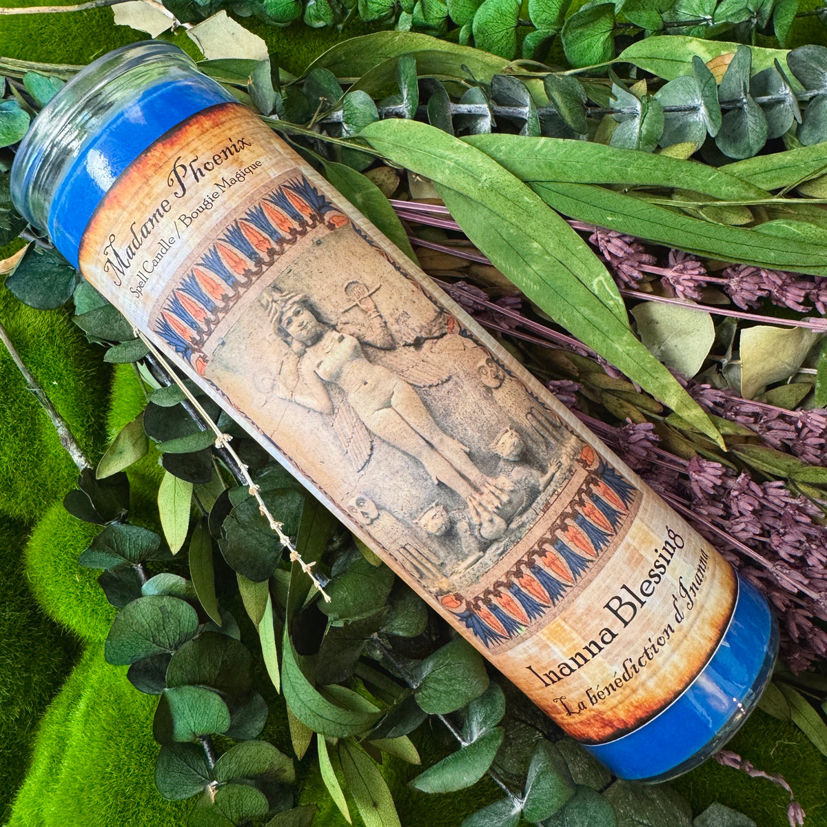 Inanna Goddess 7 Day Altar Candle