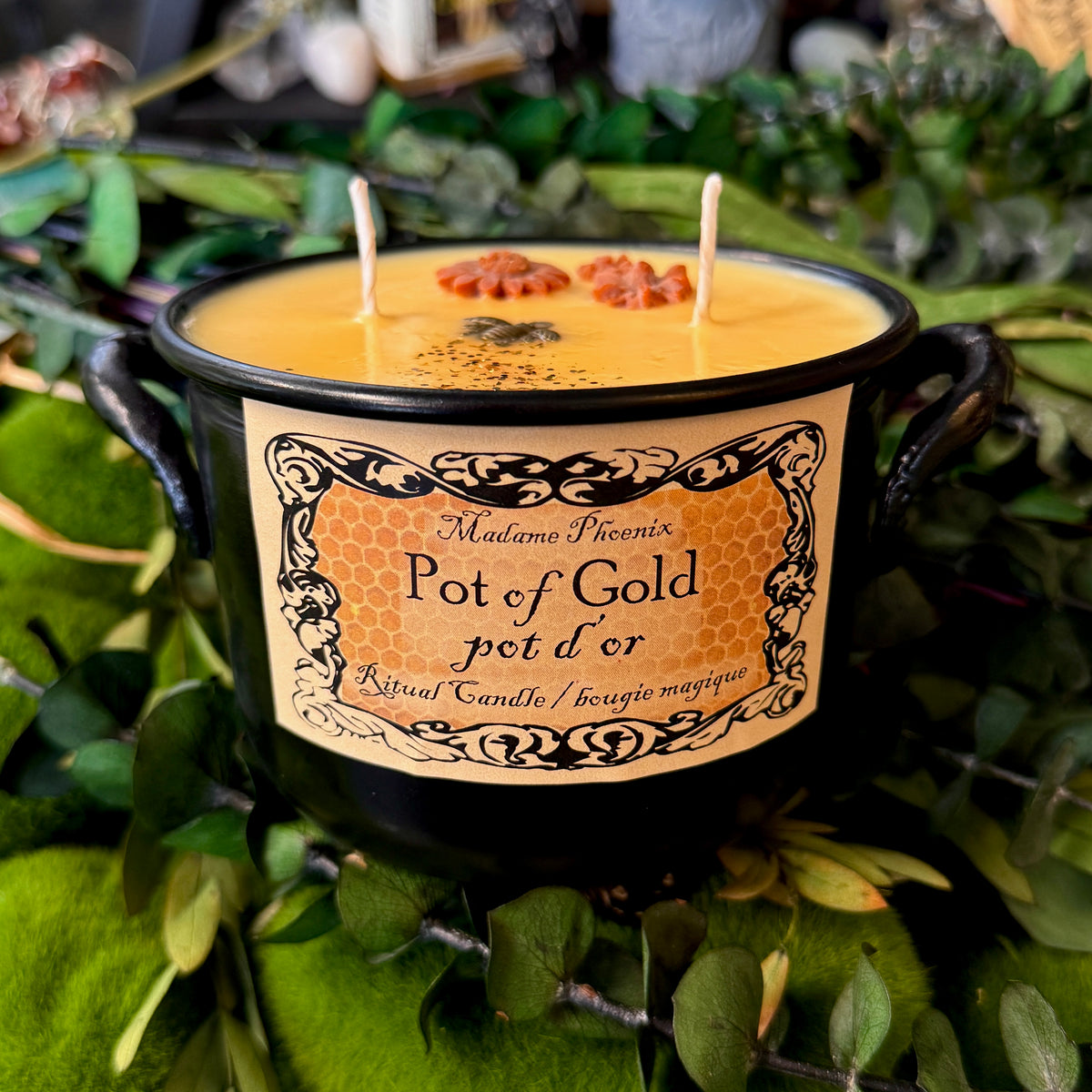 Bougie Chaudron Pot d’Or Abondance et Prospérité