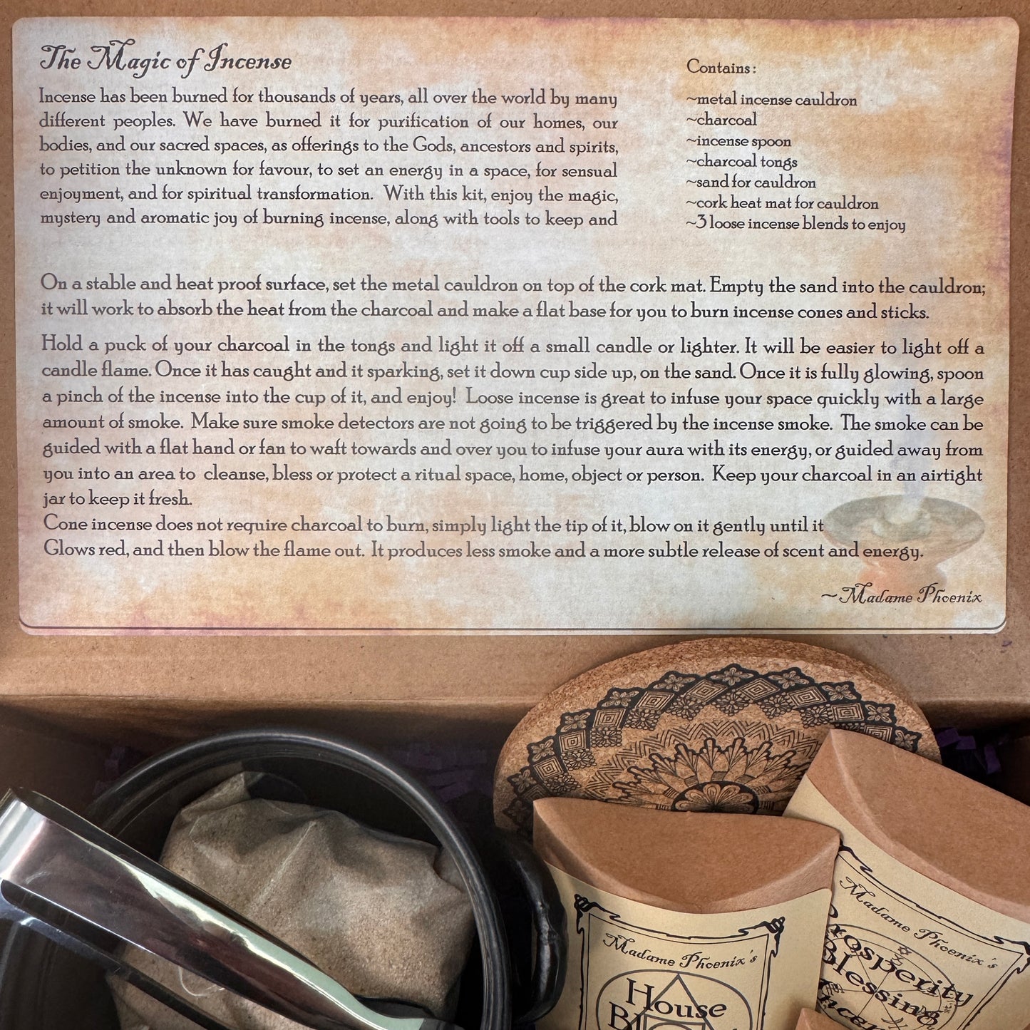 Magic of Incense Ritual Tool Box
