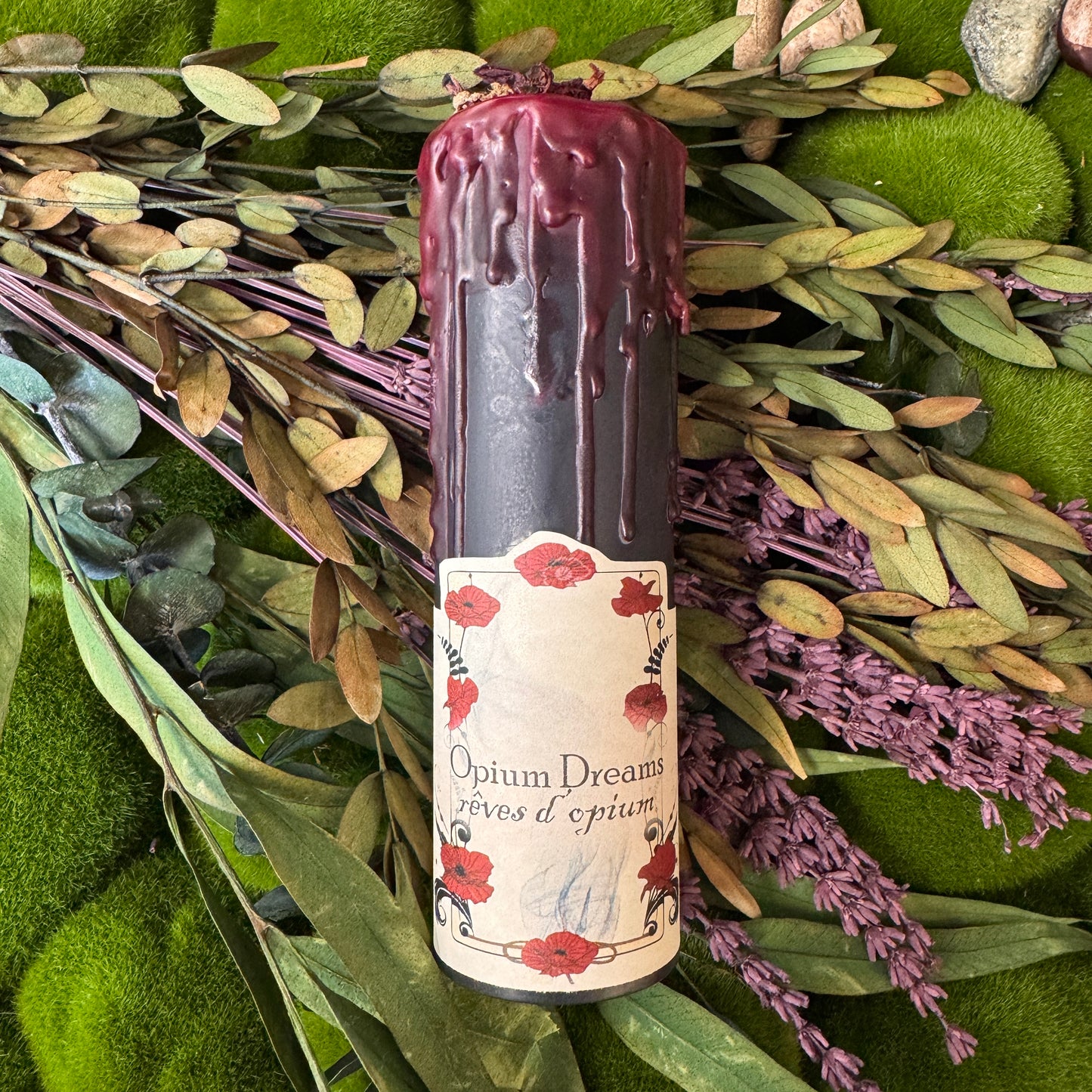 Bougie pilier haute Opium Fields