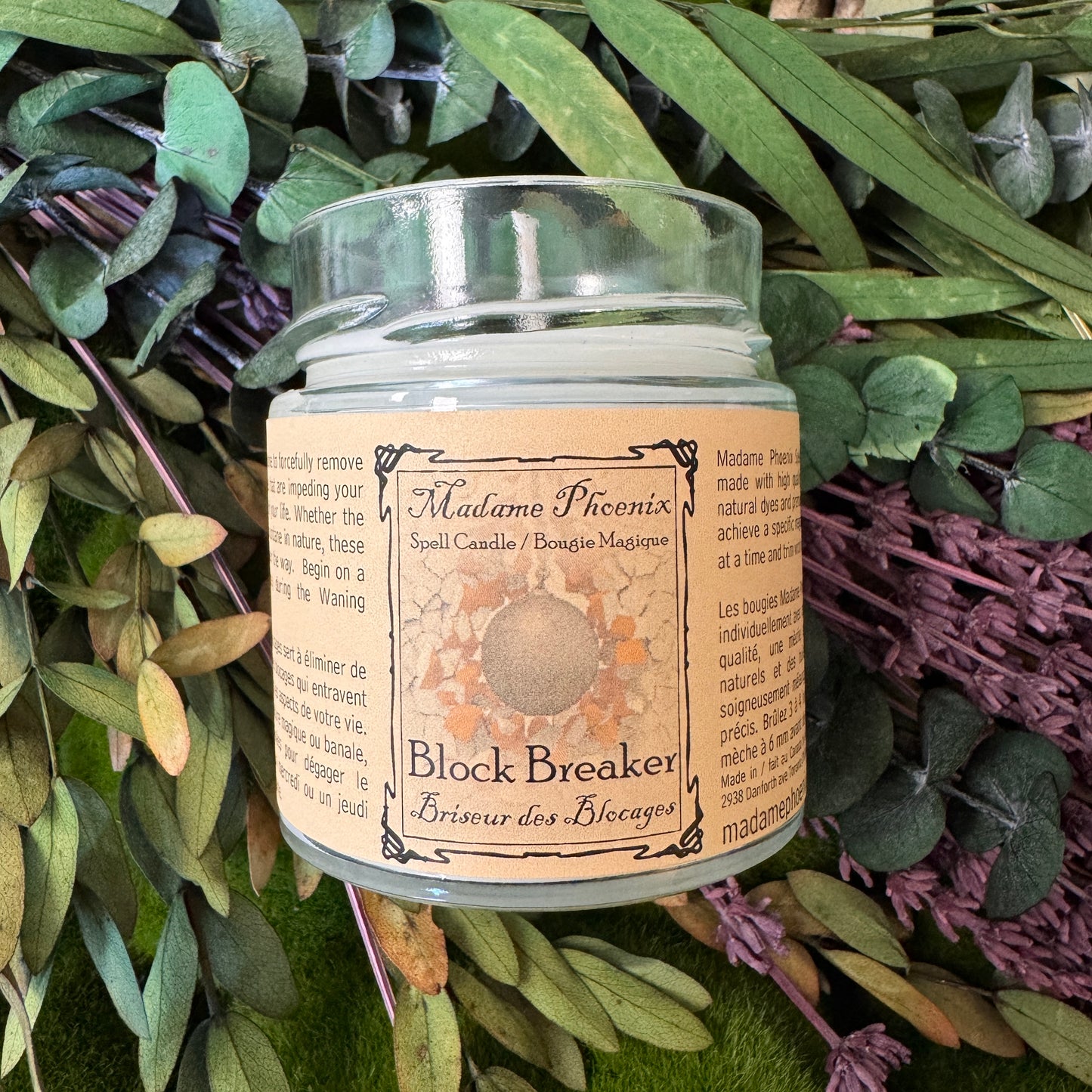 Block Breaker Spell Candle