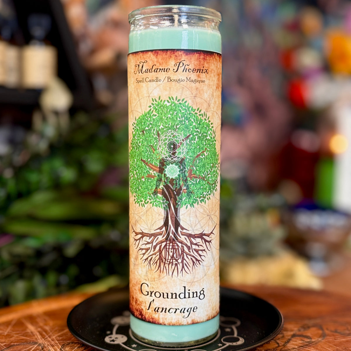 Grounding Spell Ritual Altar Candle