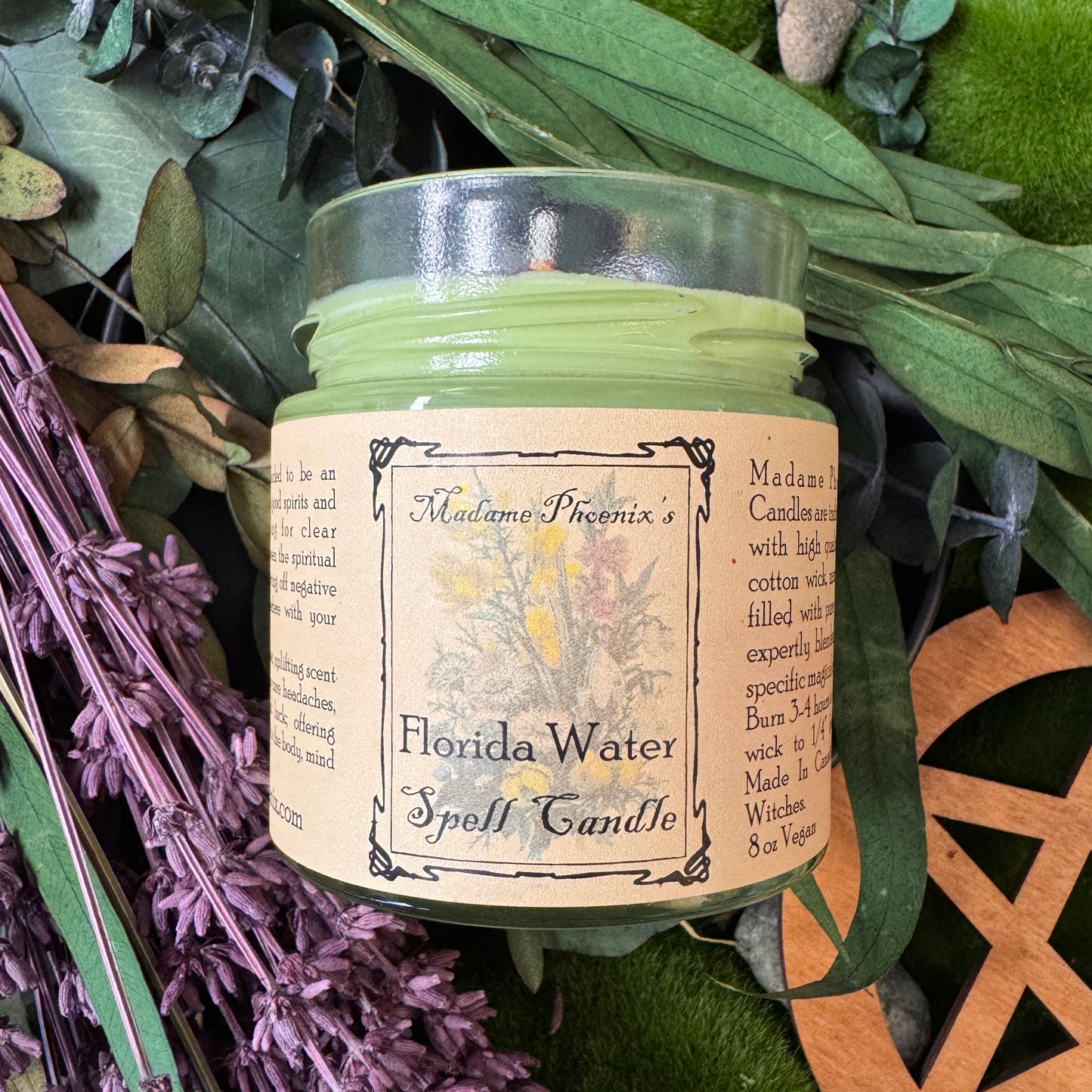 Florida Water Blessing Candle