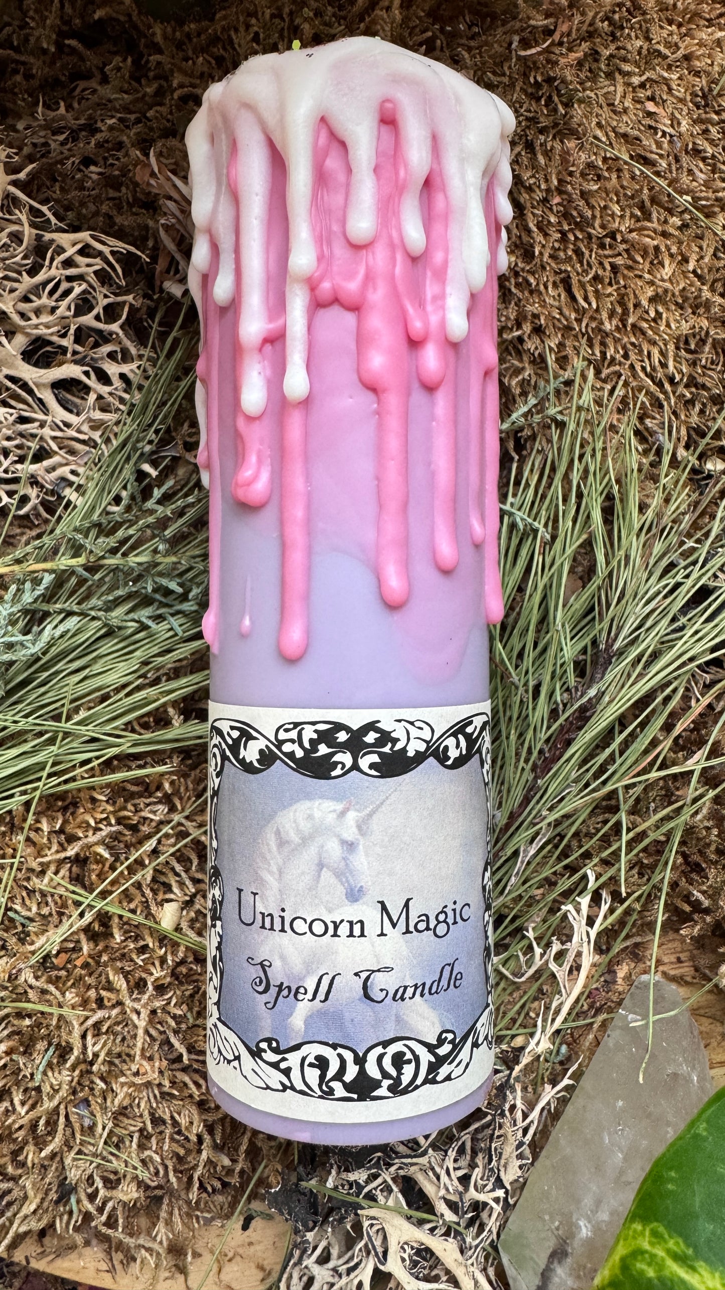 Unicorn Magic Tall Pillar Candle