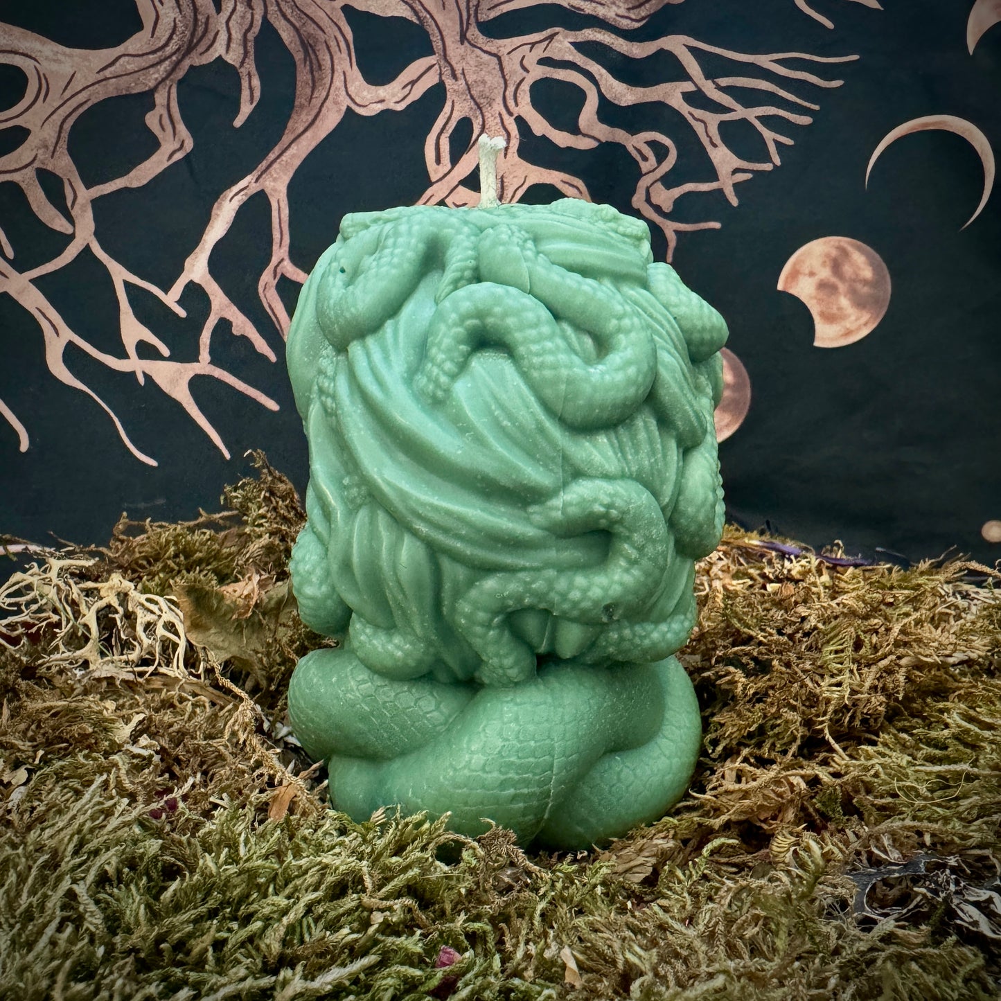 Medusa Head Shaped Protection Candle