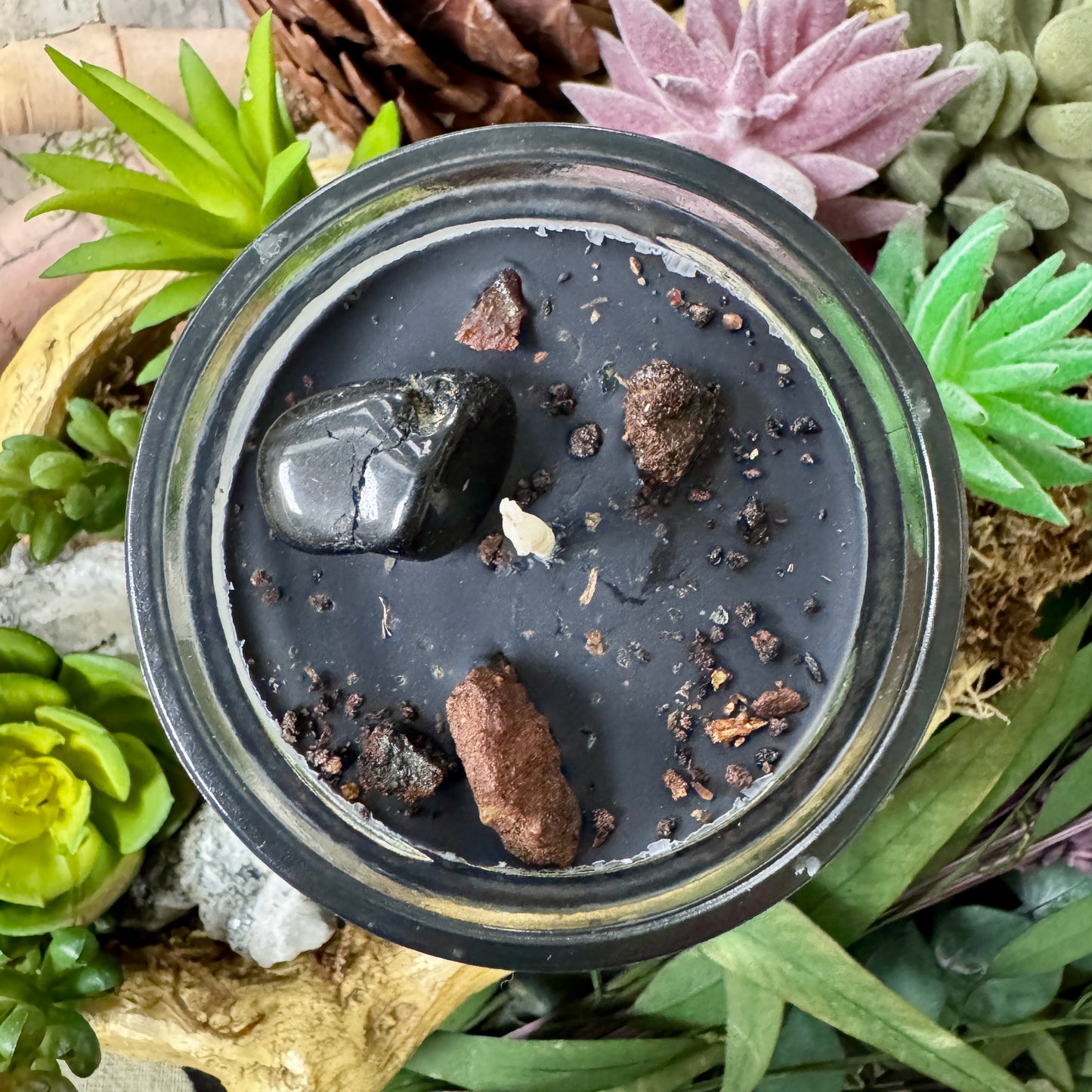 Crystal Magic Black Tourmaline Spell Candle