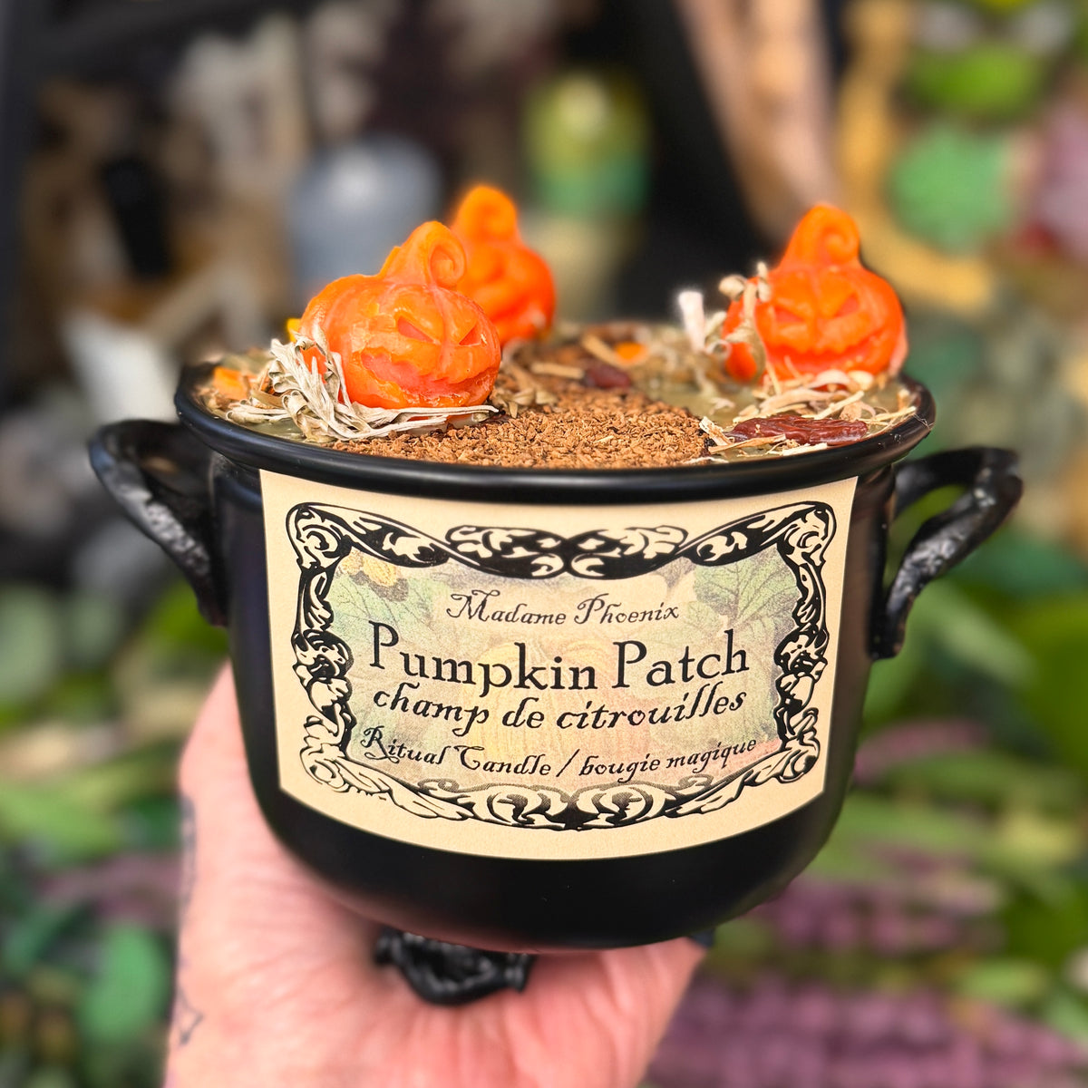 Pumpkin Patch Harvest Abundance Cauldron Candle