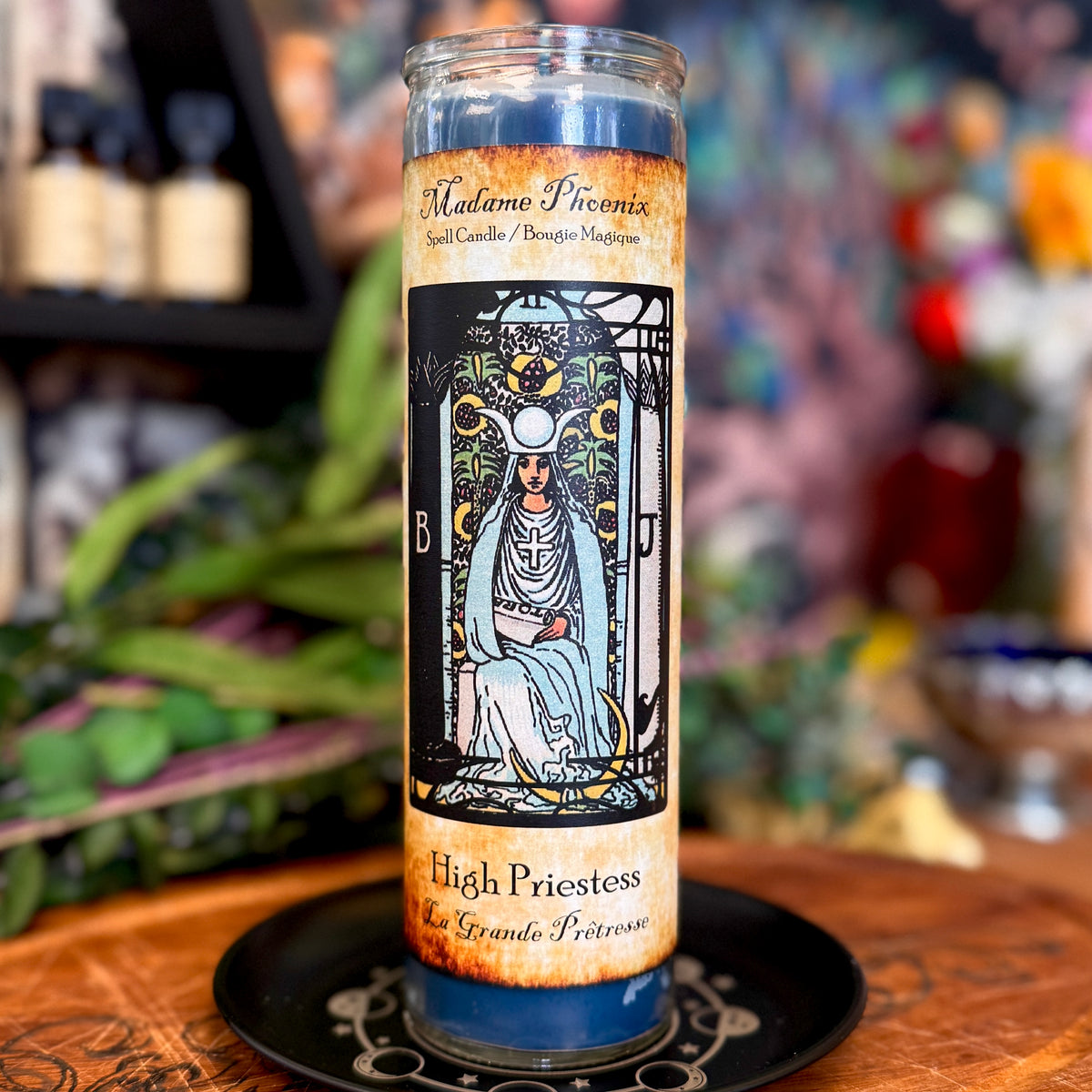 The High Priestess Tarot Magic Spell Candle