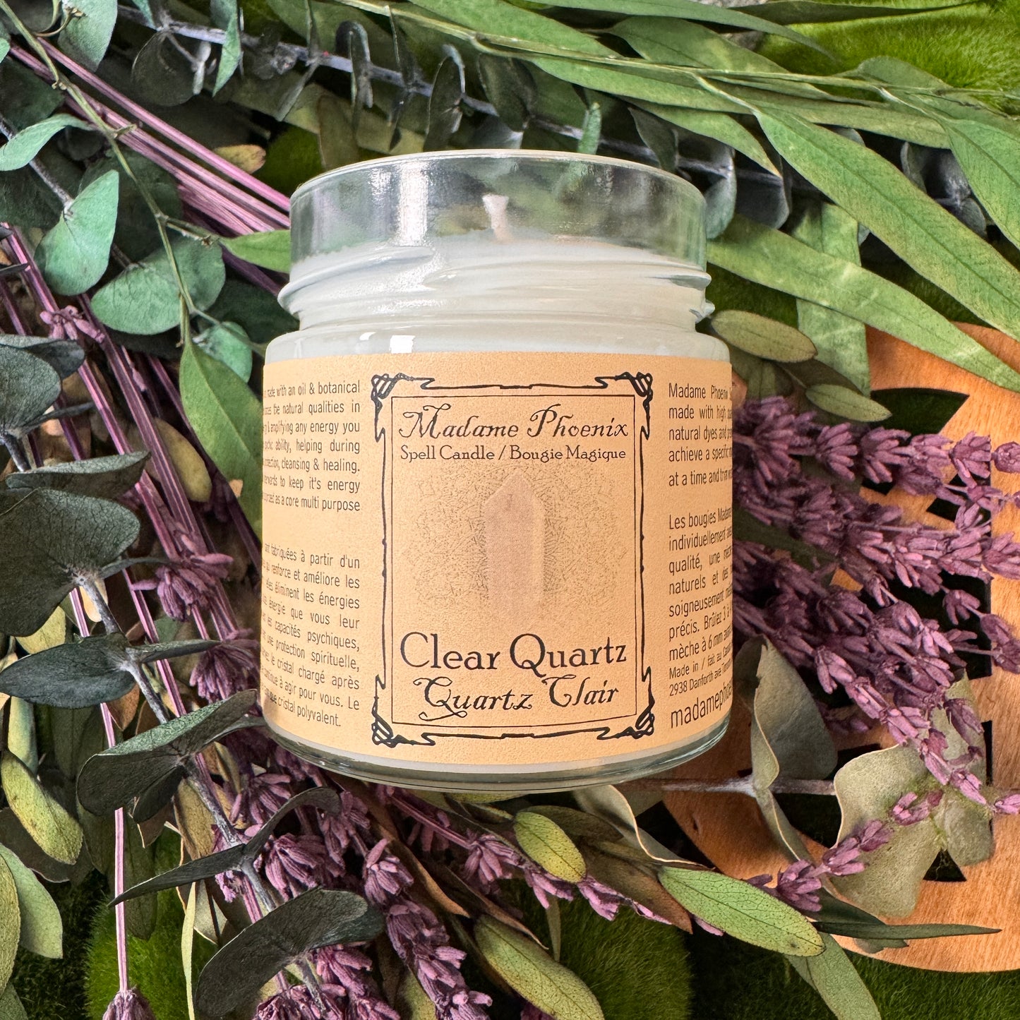 Crystal Magic Clear Quartz Spell Candle