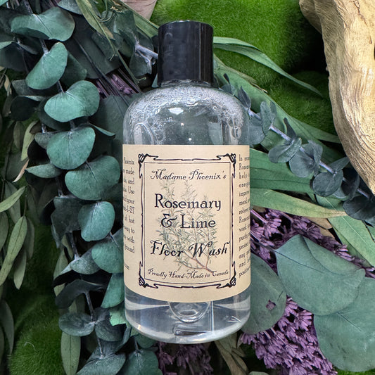 Nettoyant pour sol d'aromathérapie spirituelle entièrement naturelle au romarin et au citron vert - 250 ml