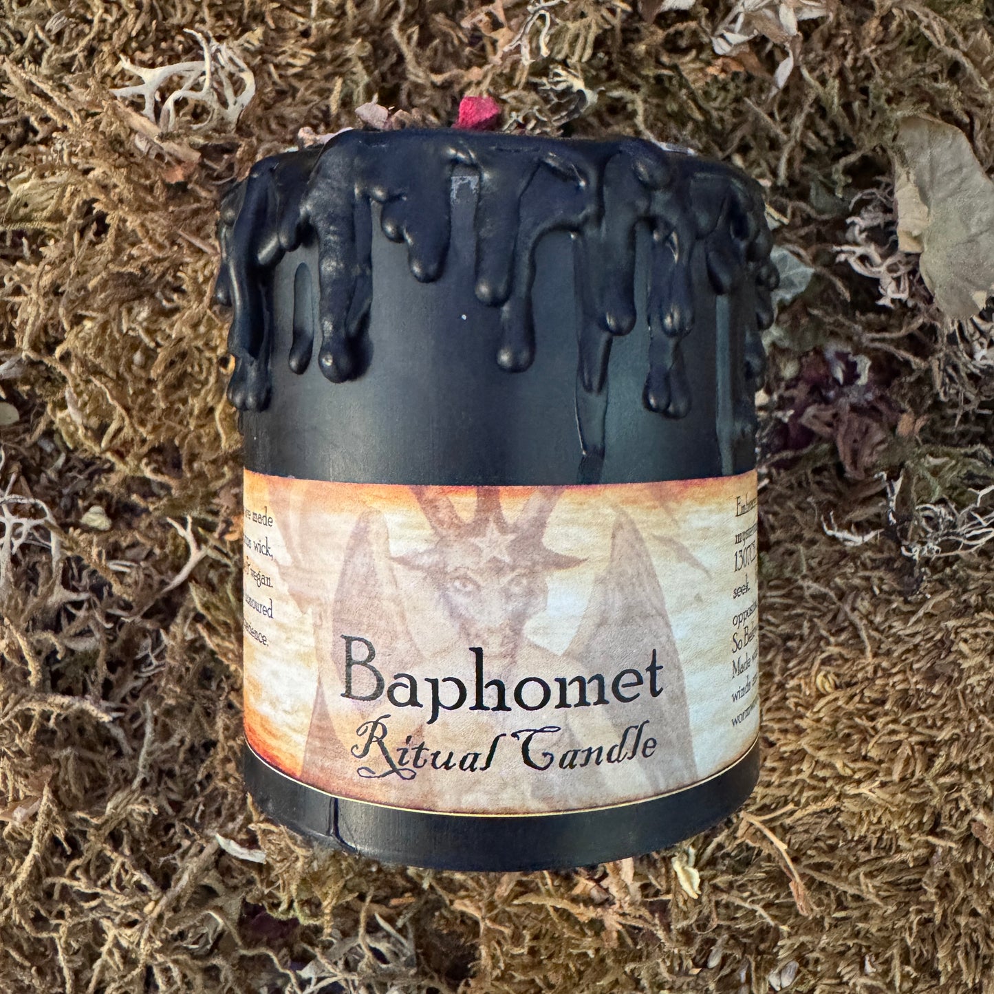 Baphomet Chunky Pillar Candle