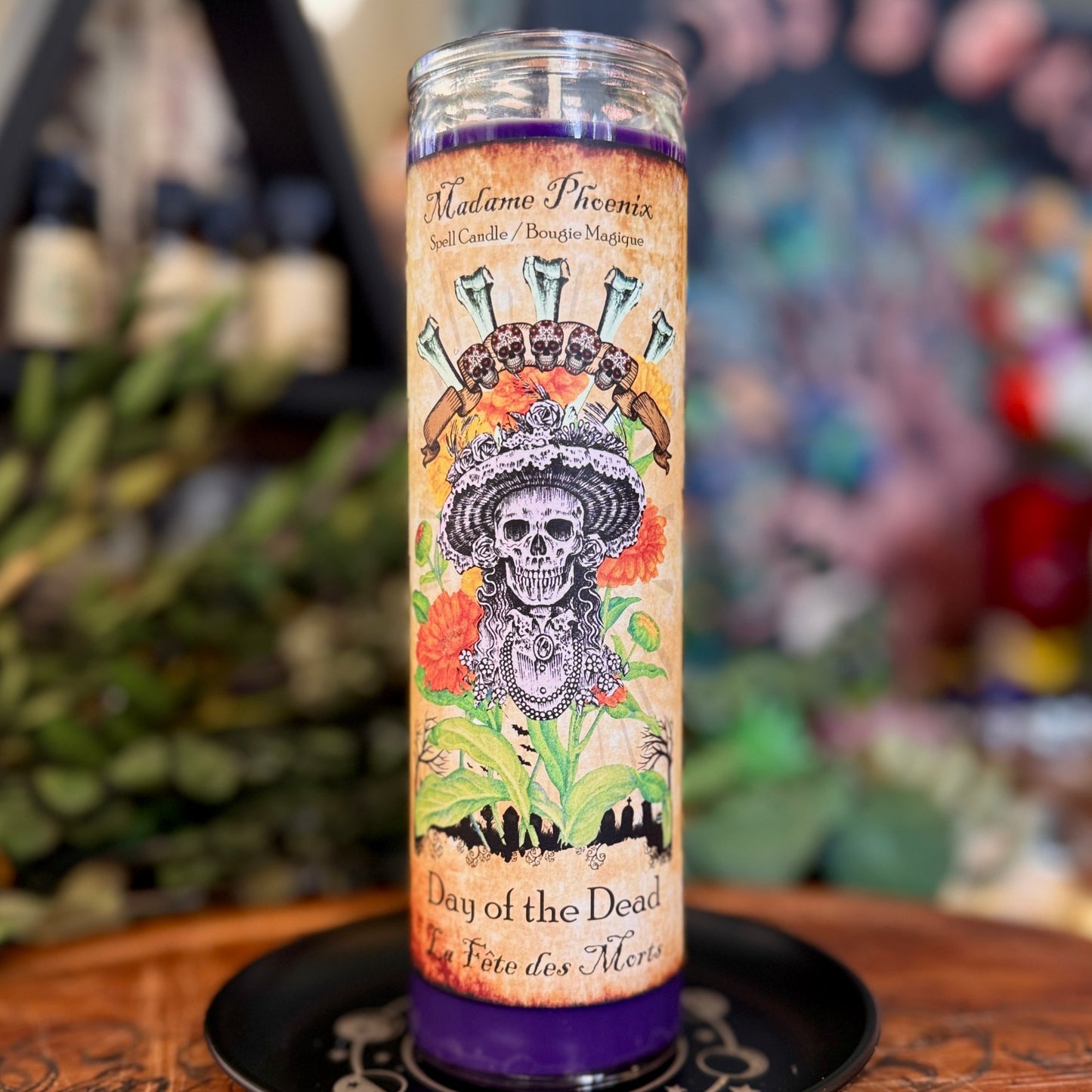 Bougie de sort magique offerte par l’ancêtre du Jour des Morts