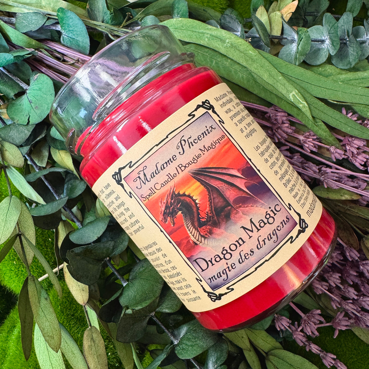 Bougie d’autel de l’esprit magique du dragon