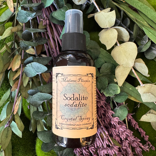 Spray d'ambiance rituel magique aux cristaux de sodalite