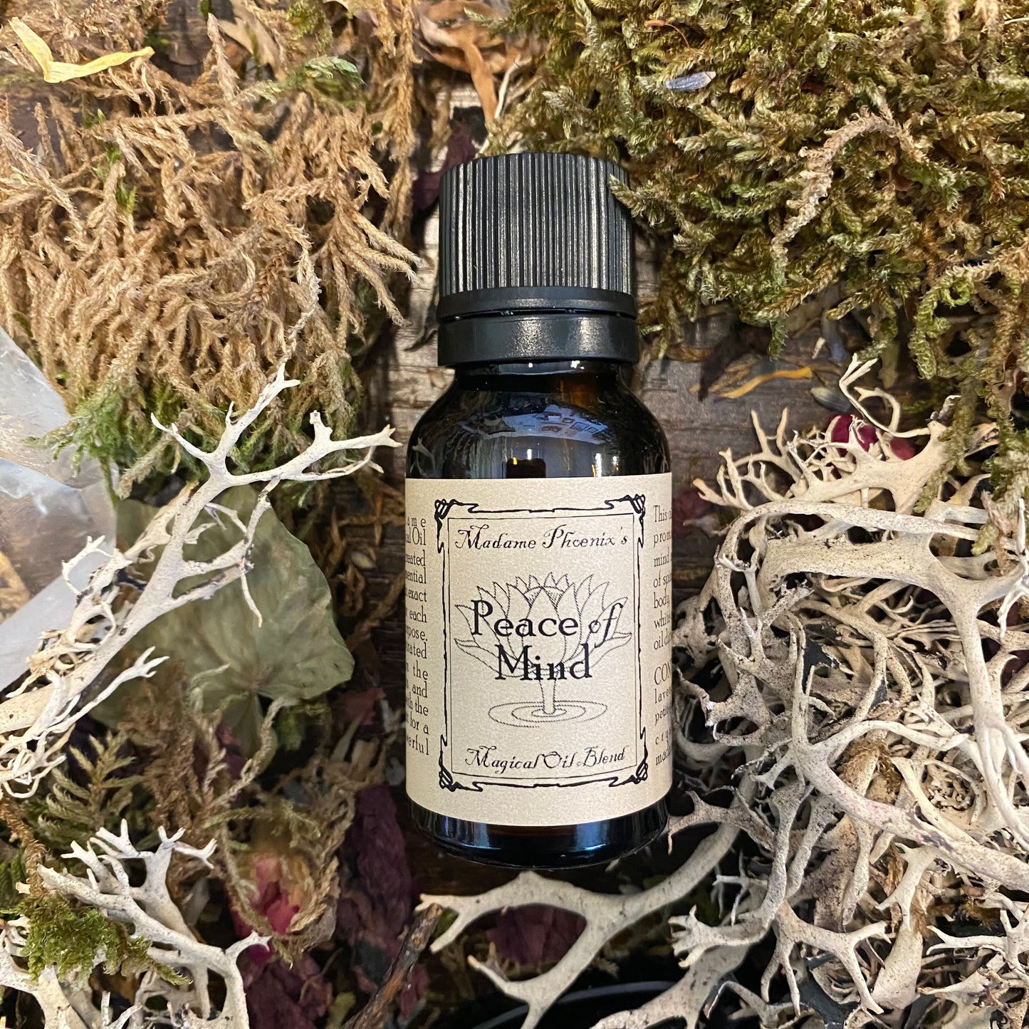 Compte-gouttes de mélange d'huiles essentielles magique Peace of Mind 