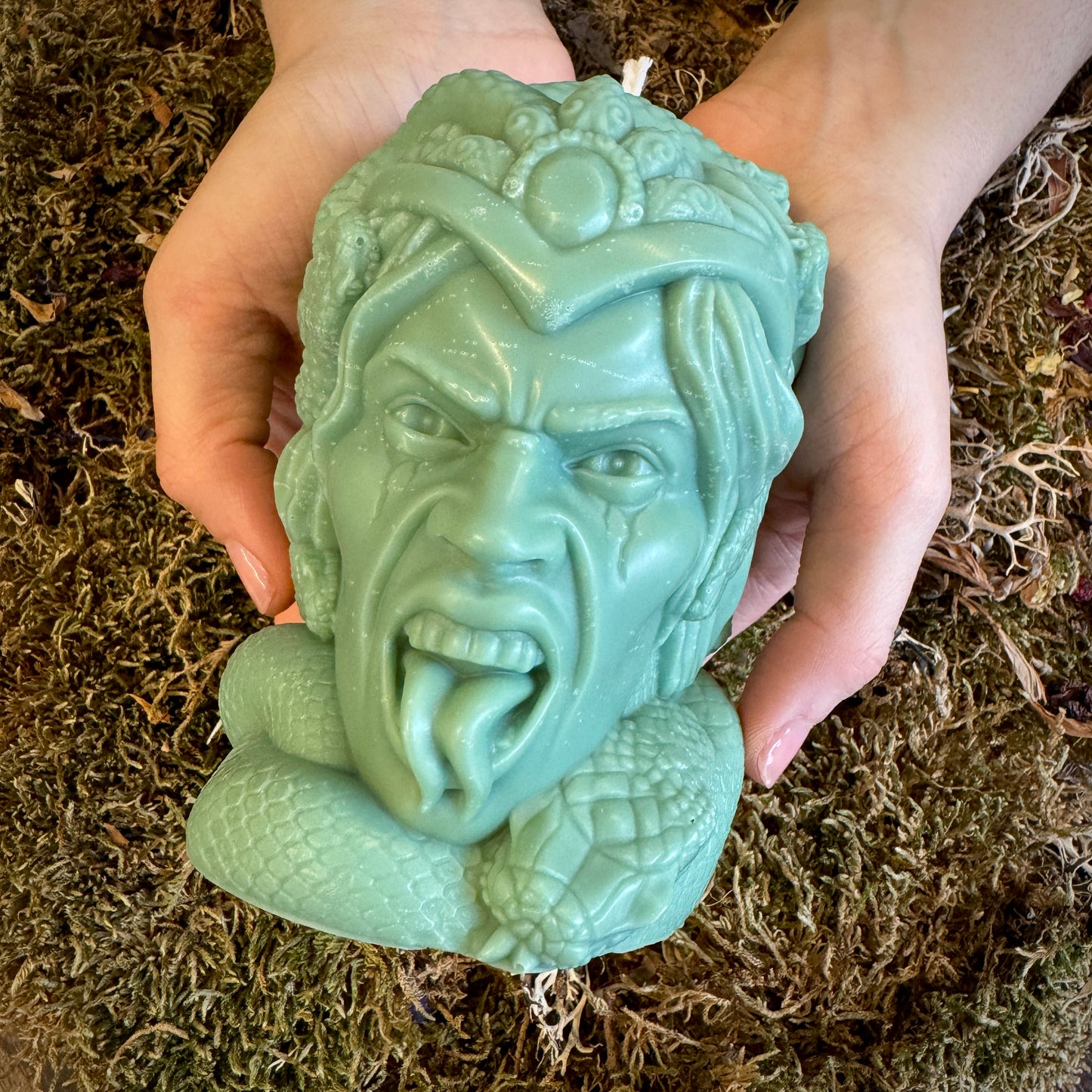 Medusa Head Shaped Protection Candle