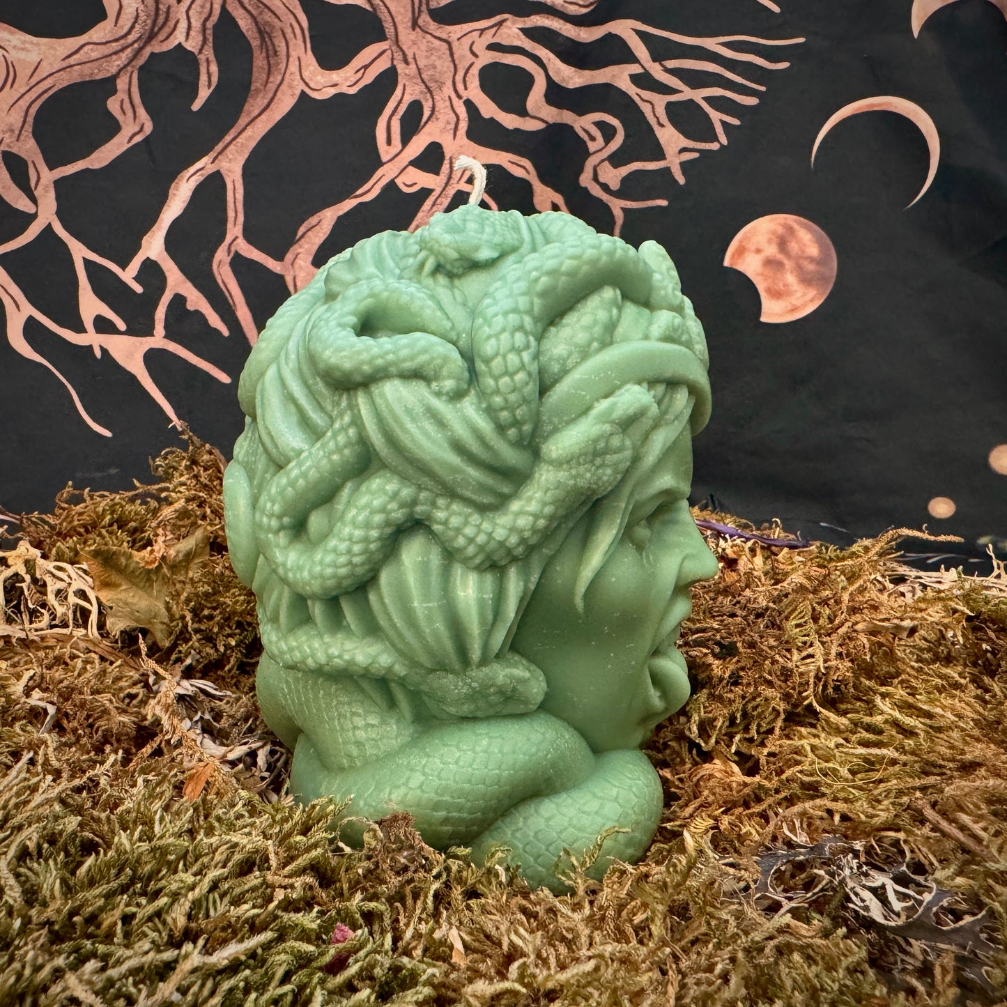 Medusa Head Shaped Protection Candle