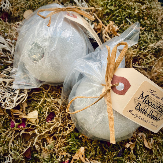 Bombe de bain magique de bénédiction en cristal de pierre de lune