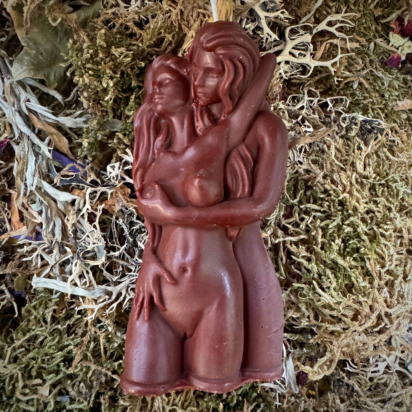 Same Sex Couple Women Gay Love Spell Shaped Candle