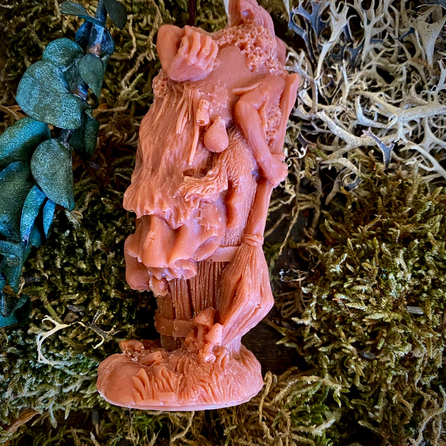 Baba Yaga Crone Magic Witchcraft Shaped Candle