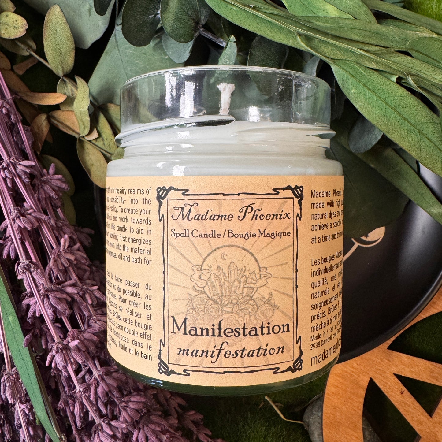 Bougie de sort rituel de manifestation