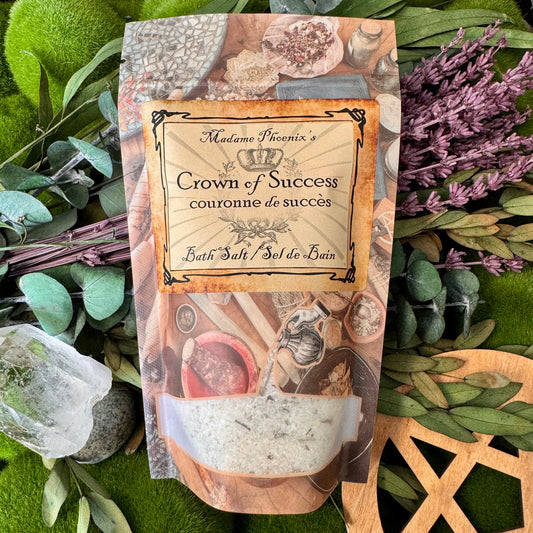 Sel de bain rituel d'abondance de la couronne de réussite