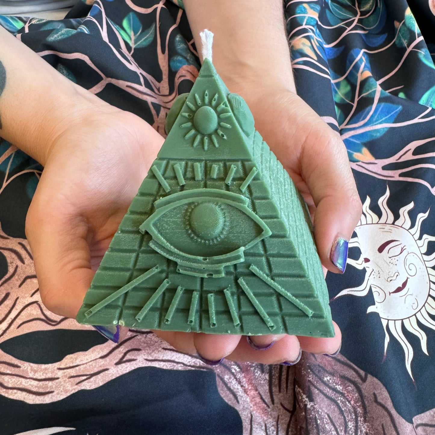 All Seeing Eye Pyramid Shaped Candle
