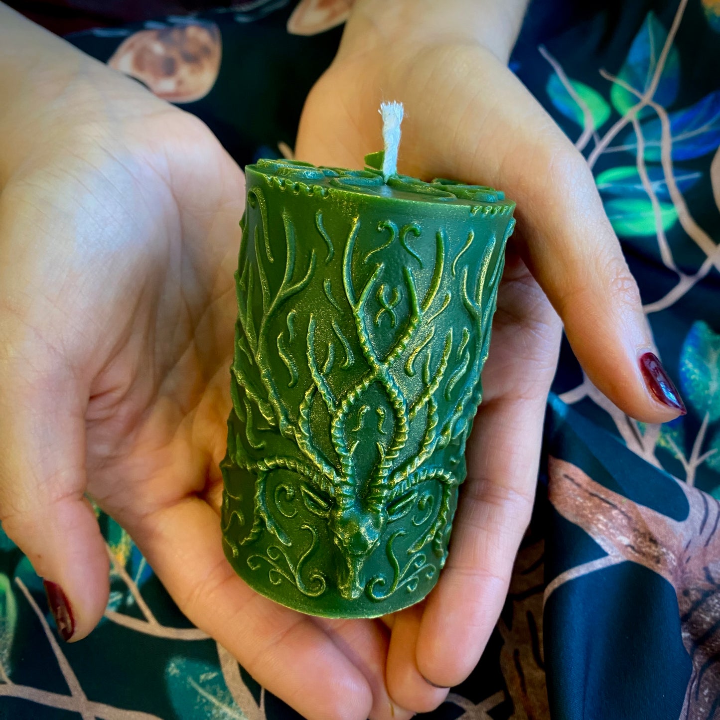 Cernunnos Chasseur Sacré Dieu des Sorcières Corne Une Bougie d'Autel 