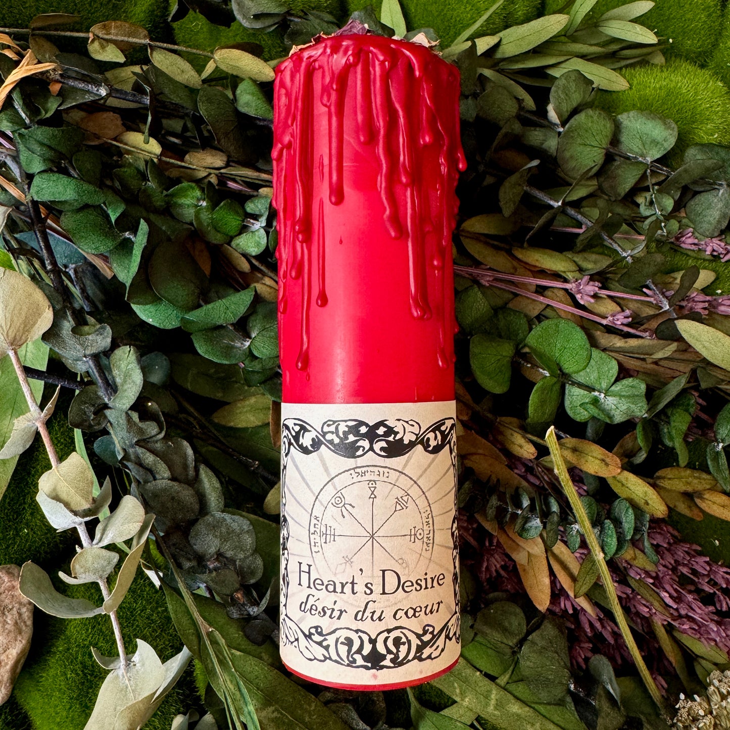 Heart's Desire Tall Pillar Candle