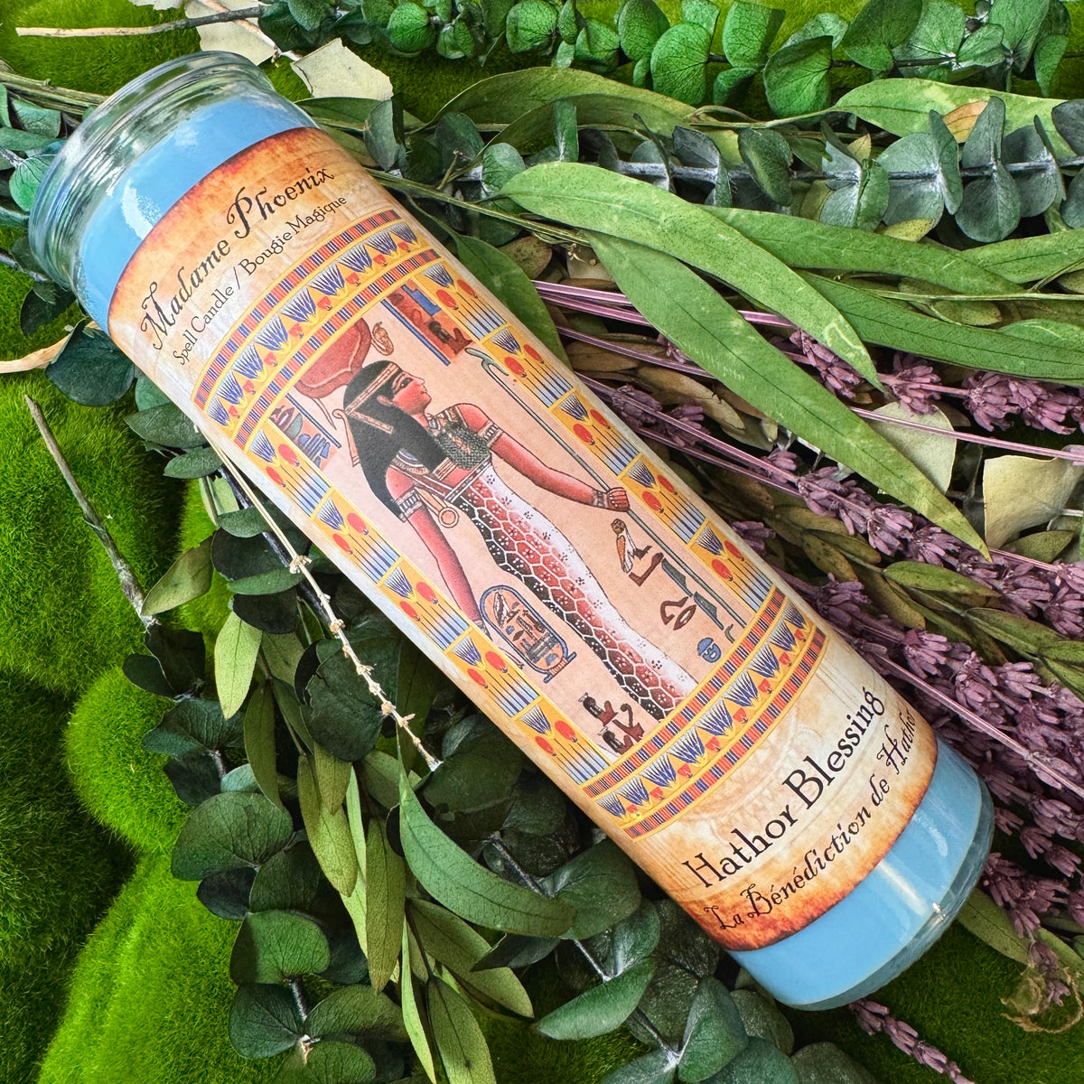 Hathor Goddess 7 day Blessing Candle