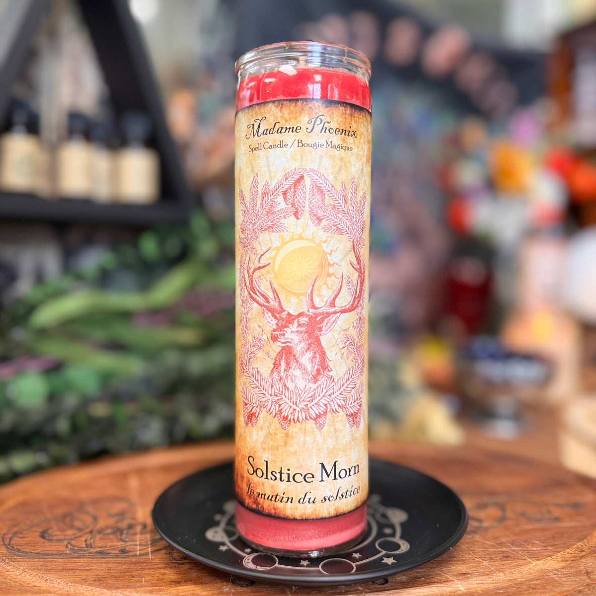 Solstice Morn Yule Holiday Blessing Candle