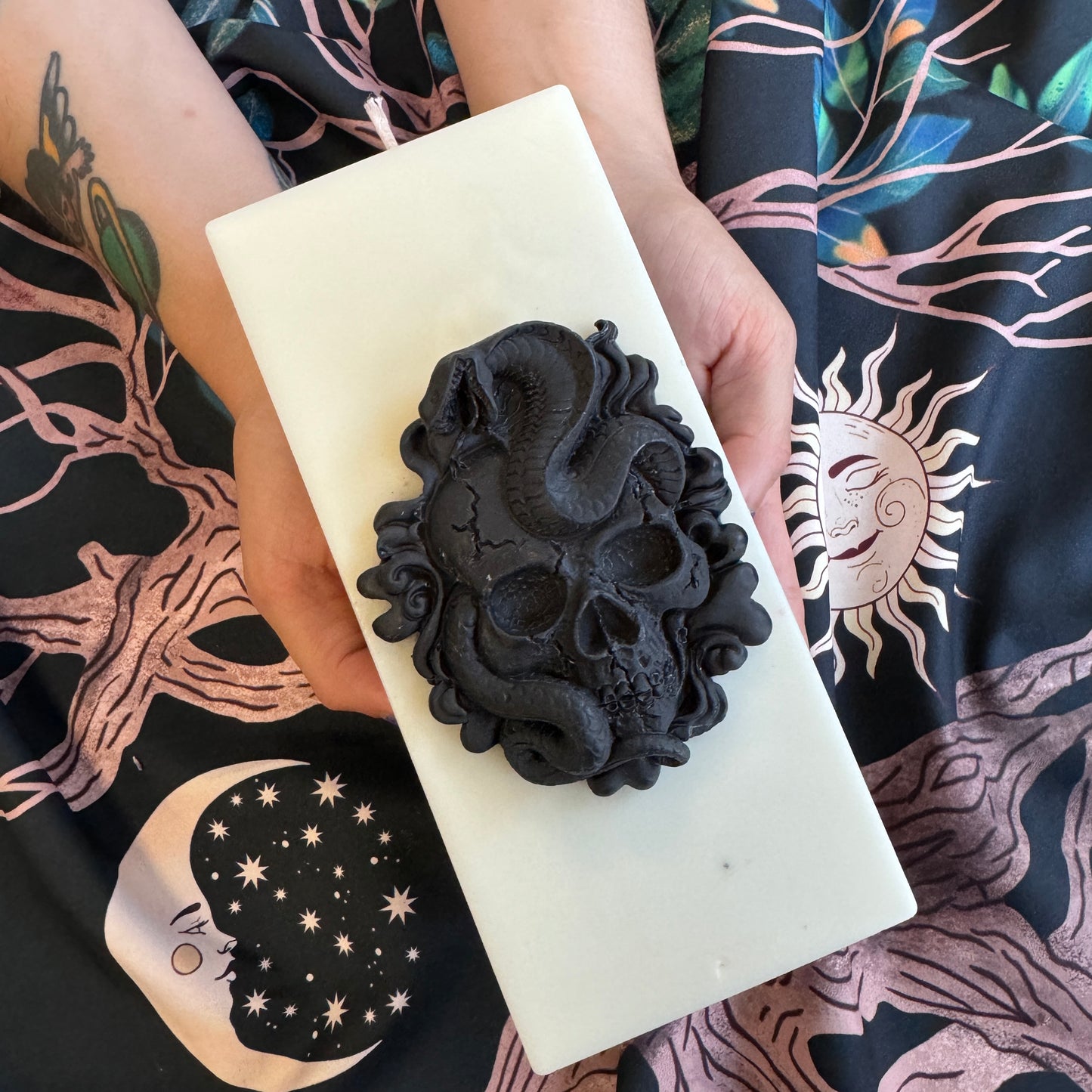 The Feast of Joy & Sorrow Ancestor Ritual Pillar Candle