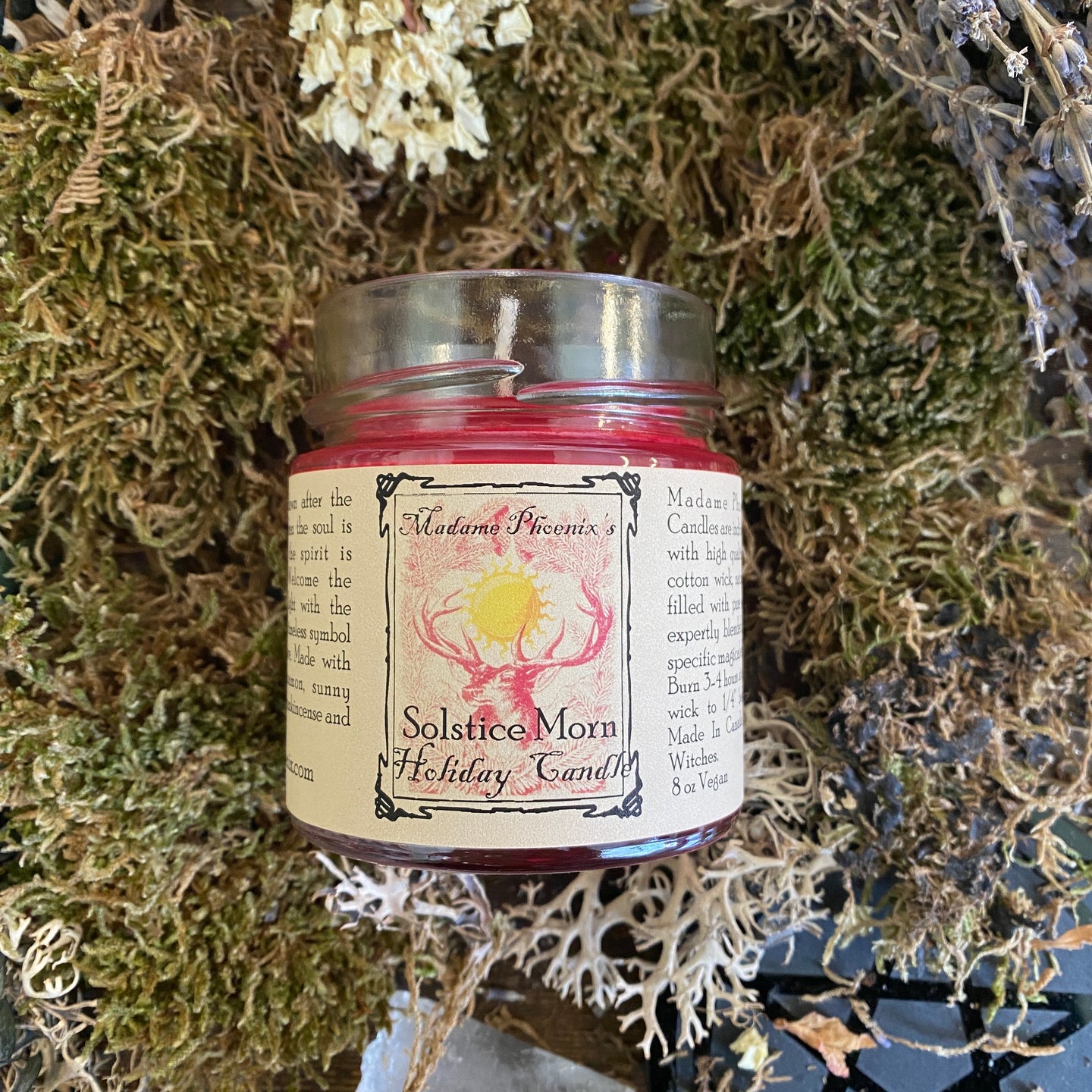 Solstice Morn Yule Holiday Blessing Candle