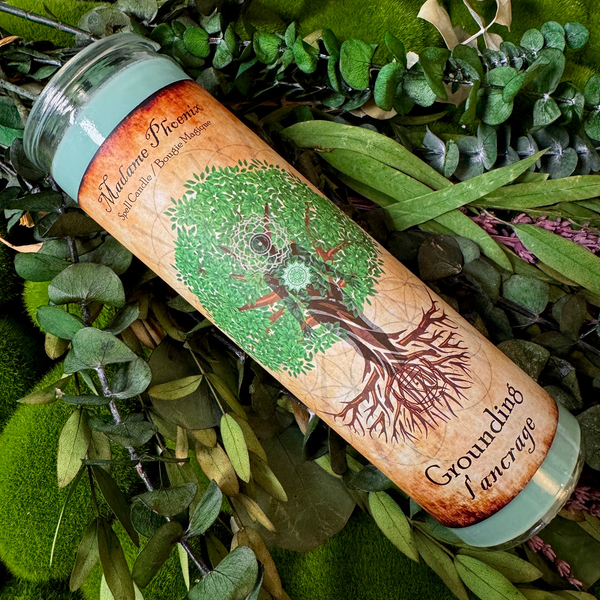 Grounding Spell Ritual Altar Candle
