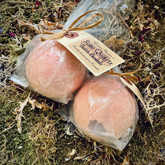 Bombe de bain d’amour de sort magique de quartz rose