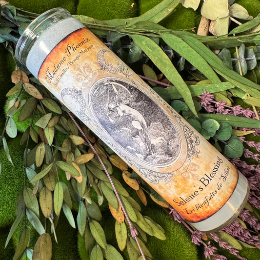 Bougie d’autel de la déesse de la lune Selene 