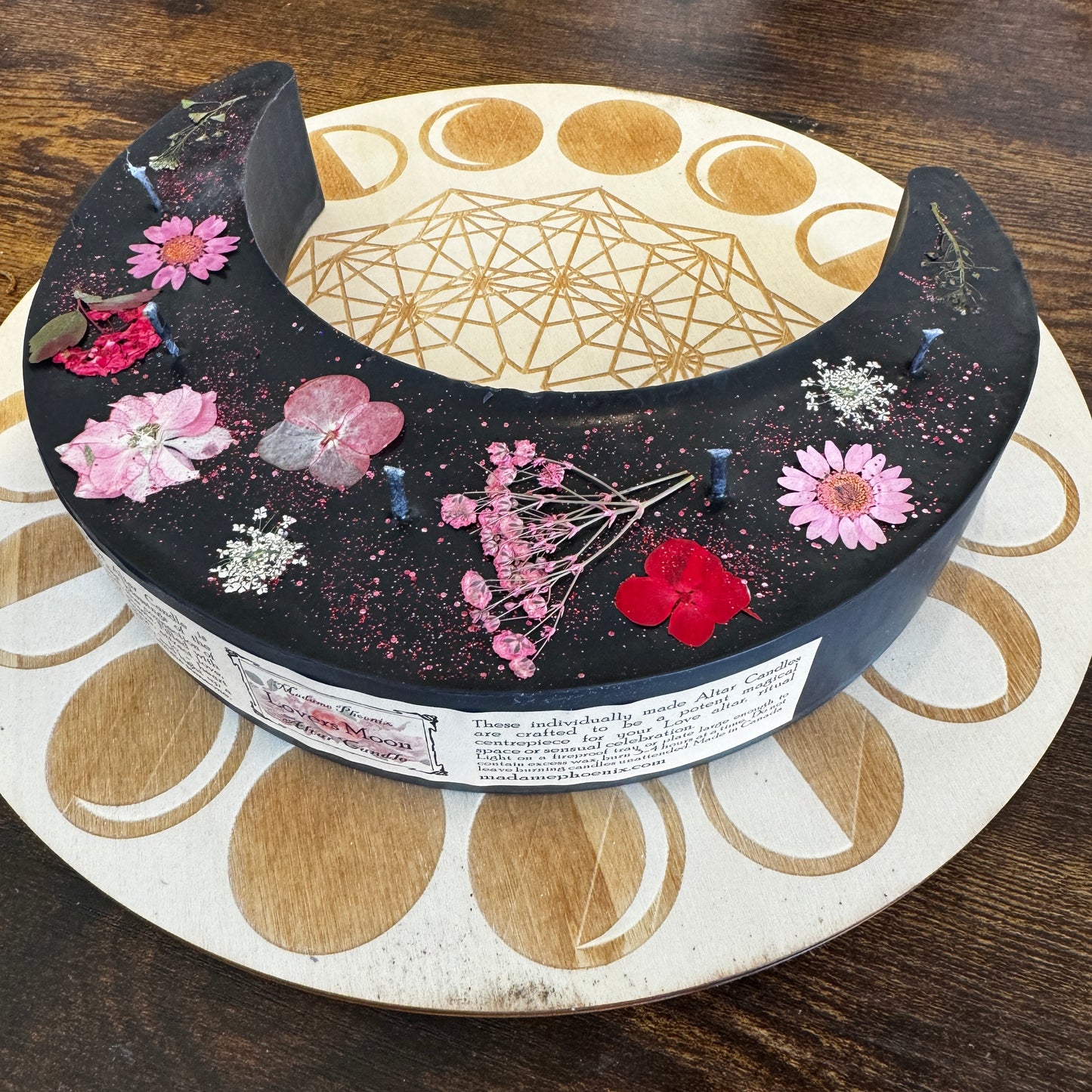 Lovers Moon Crescent Shaped Candle