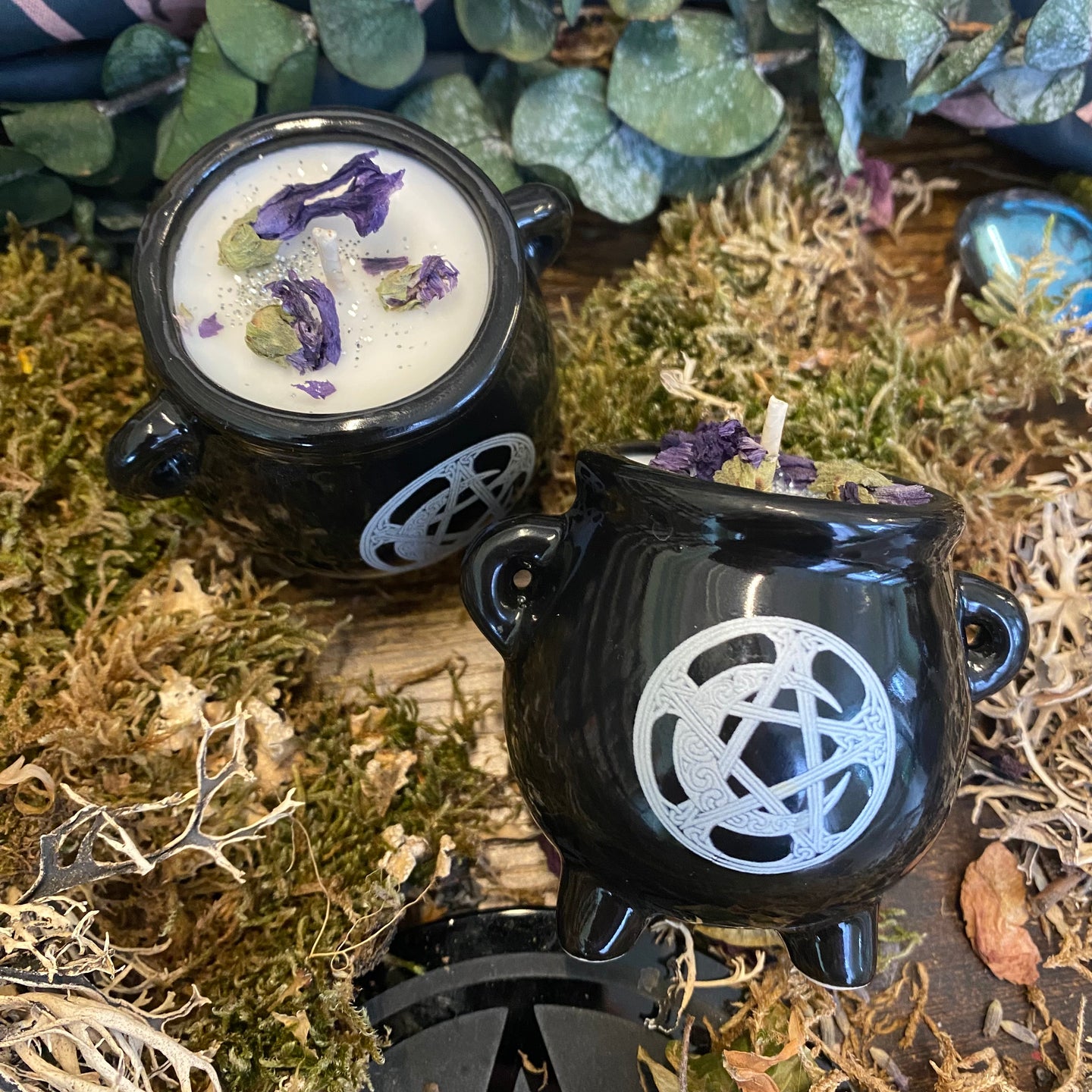 Moon Magic Mini Cauldron Candle