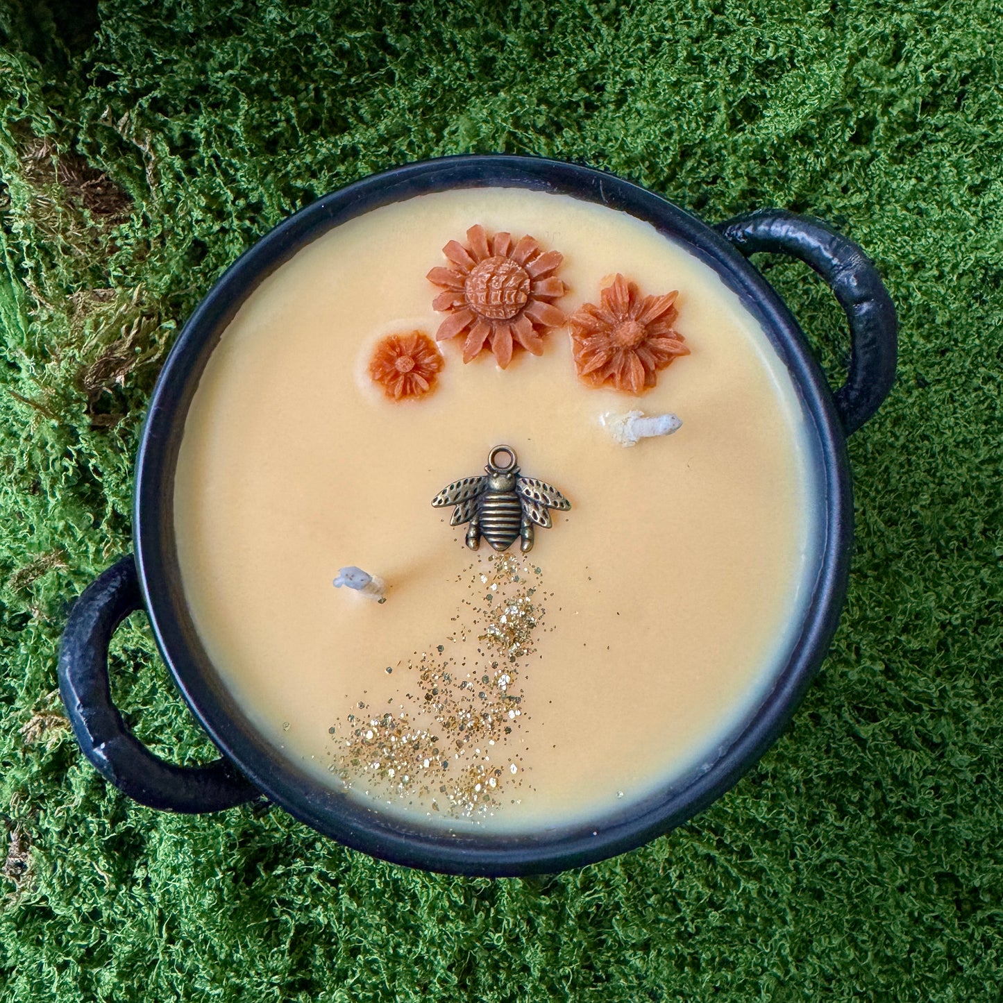 Pot of Gold Abundance & Prosperity Cauldron Candle