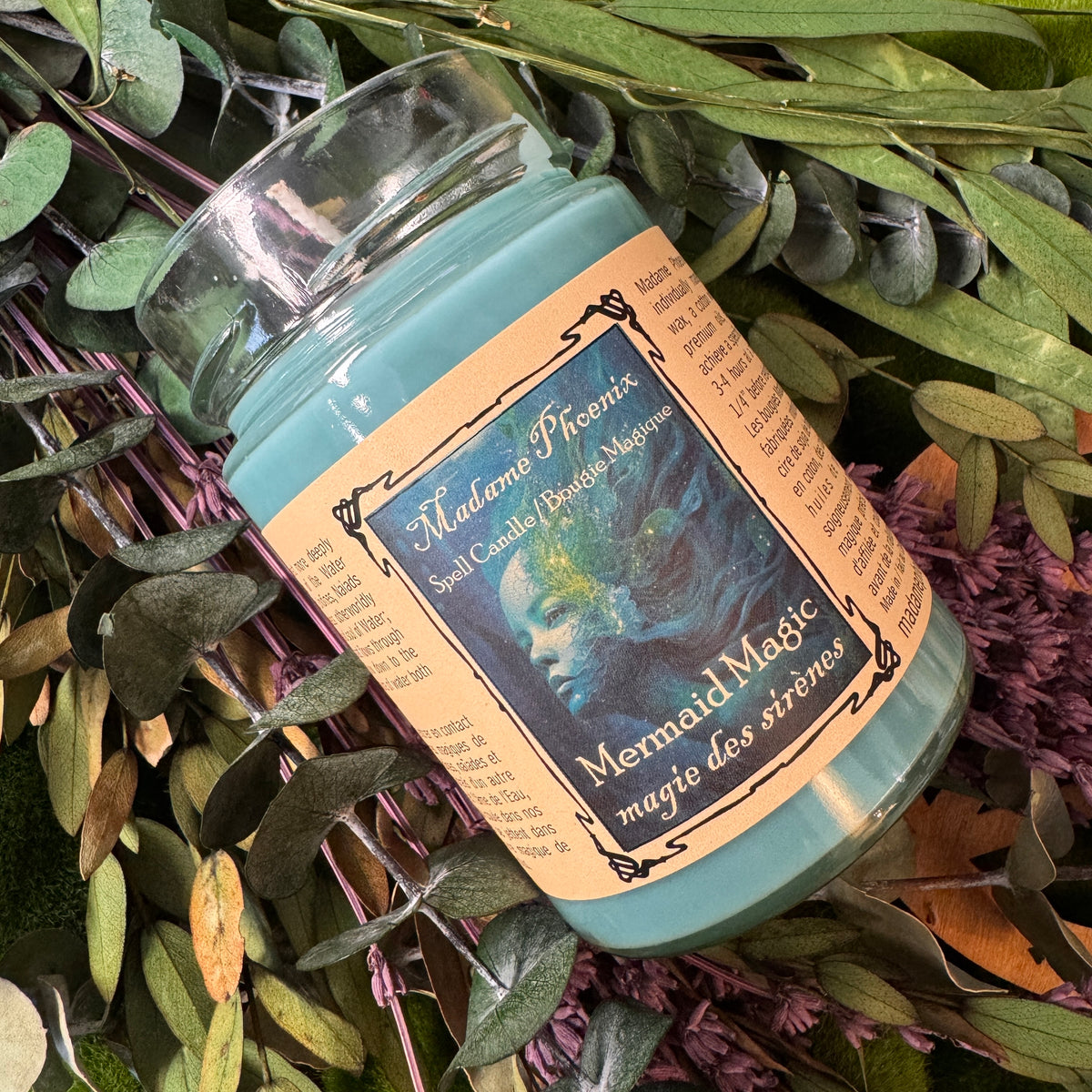 Mermaid Magic Water Spirit Altar Candle