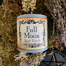 Load image into Gallery viewer, Full Moon Ritual Chunky Pillar Candle
