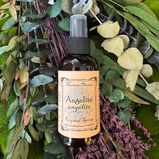 Angelite Crystal Smokeless Incense Spray