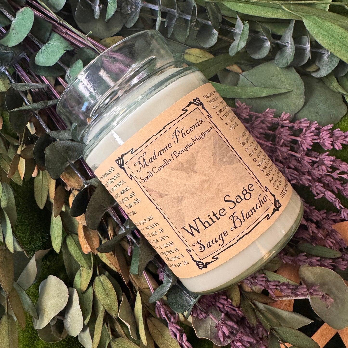White Sage Spell Candle