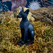 Load image into Gallery viewer, Black Cat Good Luck Jinx Removing Spell Candle (Black Cat Oil Scented)
