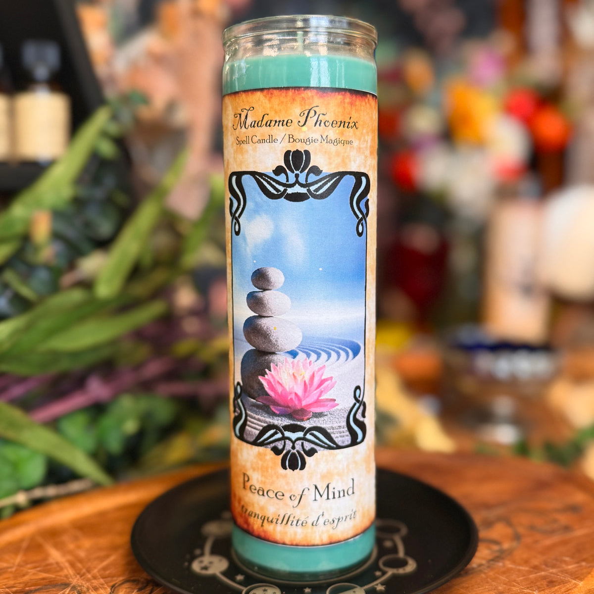 Bougie d'aromathérapie de sort magique de paix d'esprit