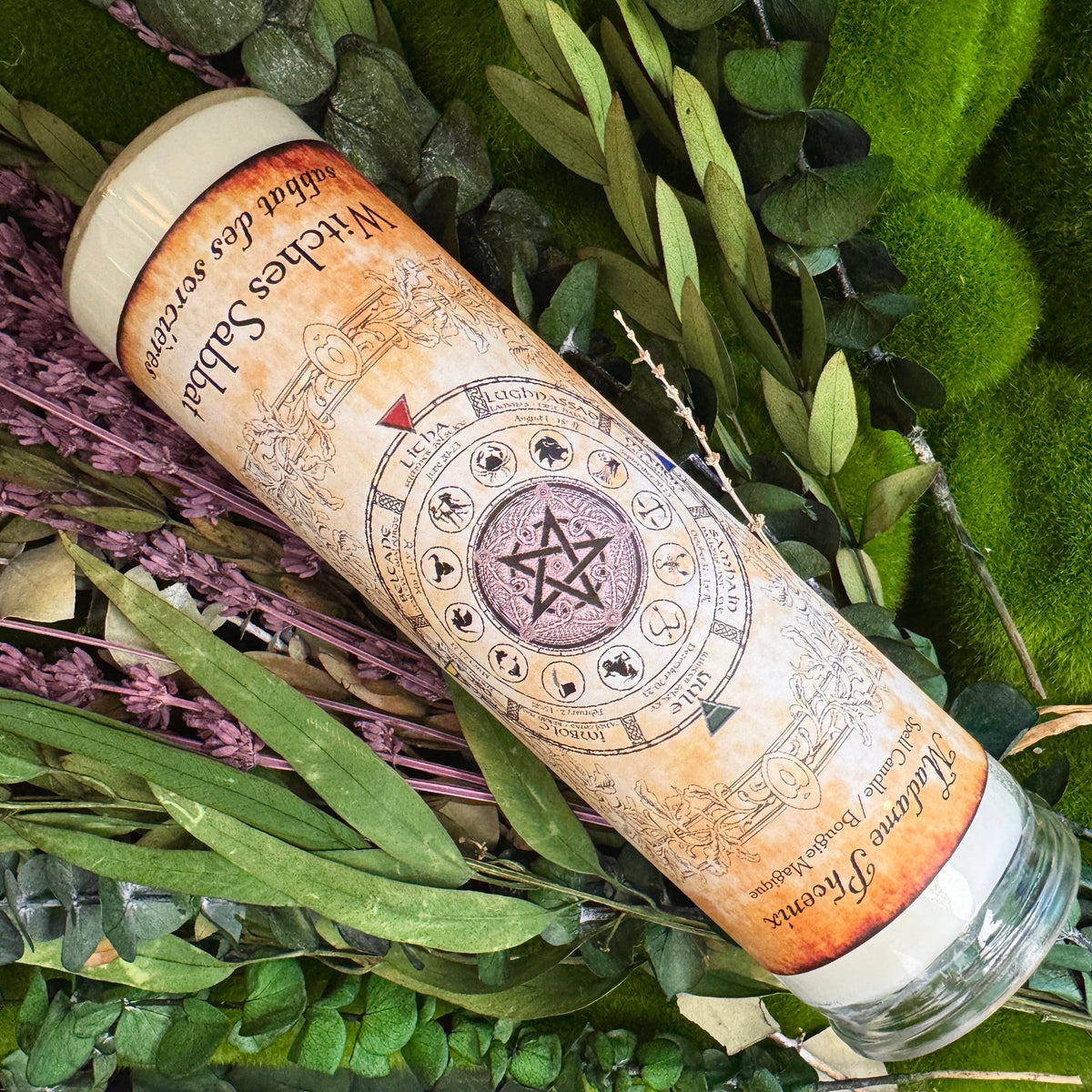 Bougie rituelle d’autel du sabbat des sorcières
