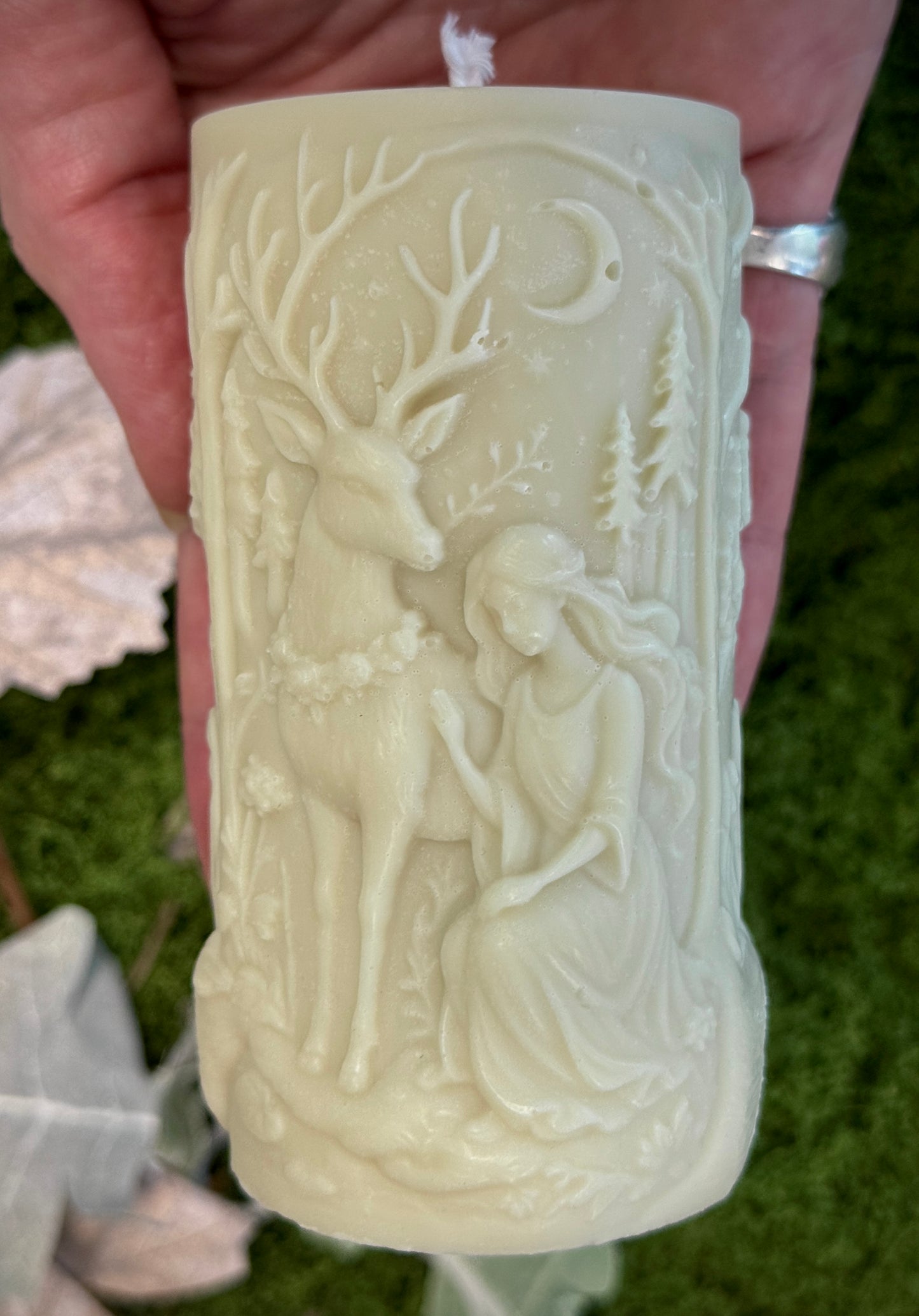 Forest Goddess Shaped Pillar Candle