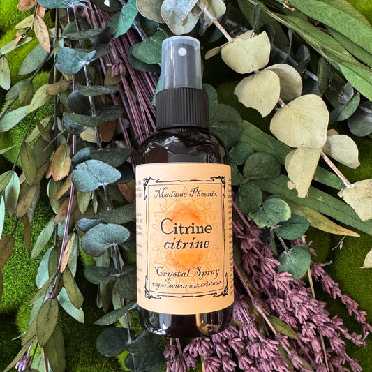 Citrine Crystal Aromatherapy Room Spray