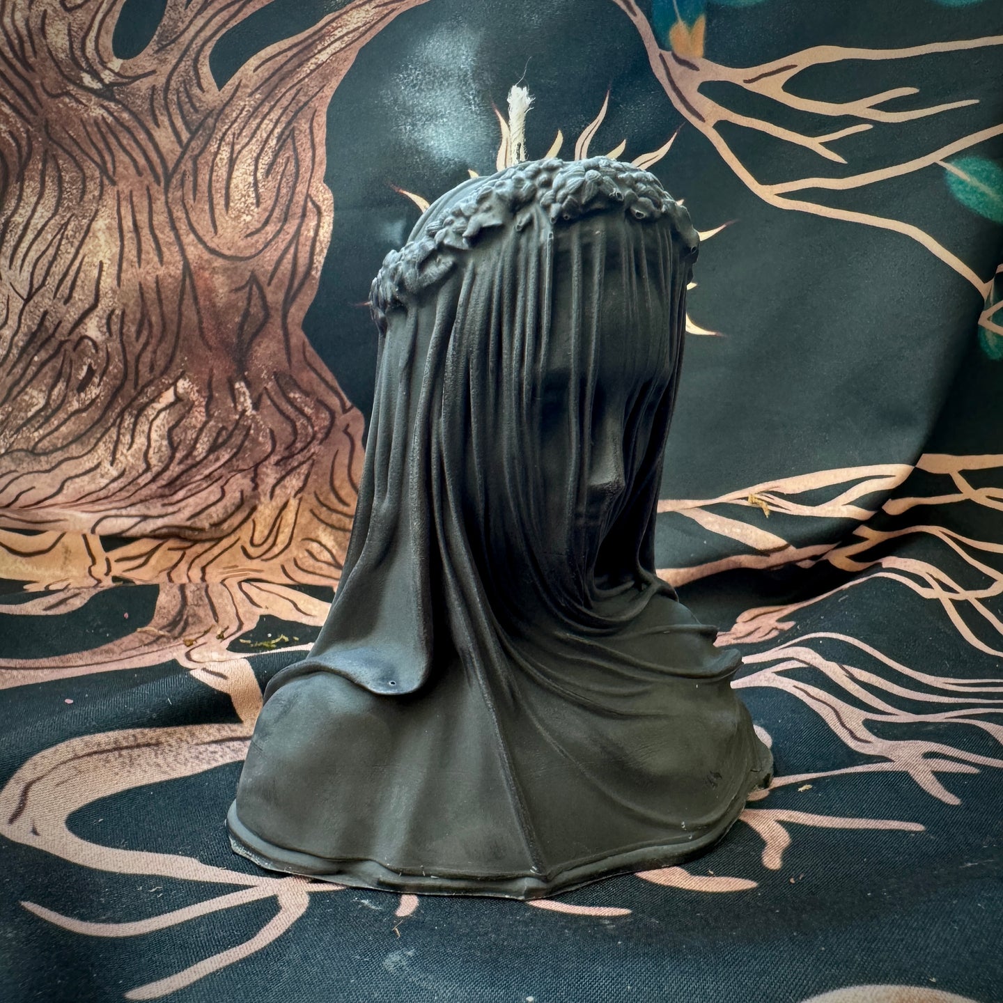 Veiled Goddess Altar Candles | Hekate | Persephone | Isis